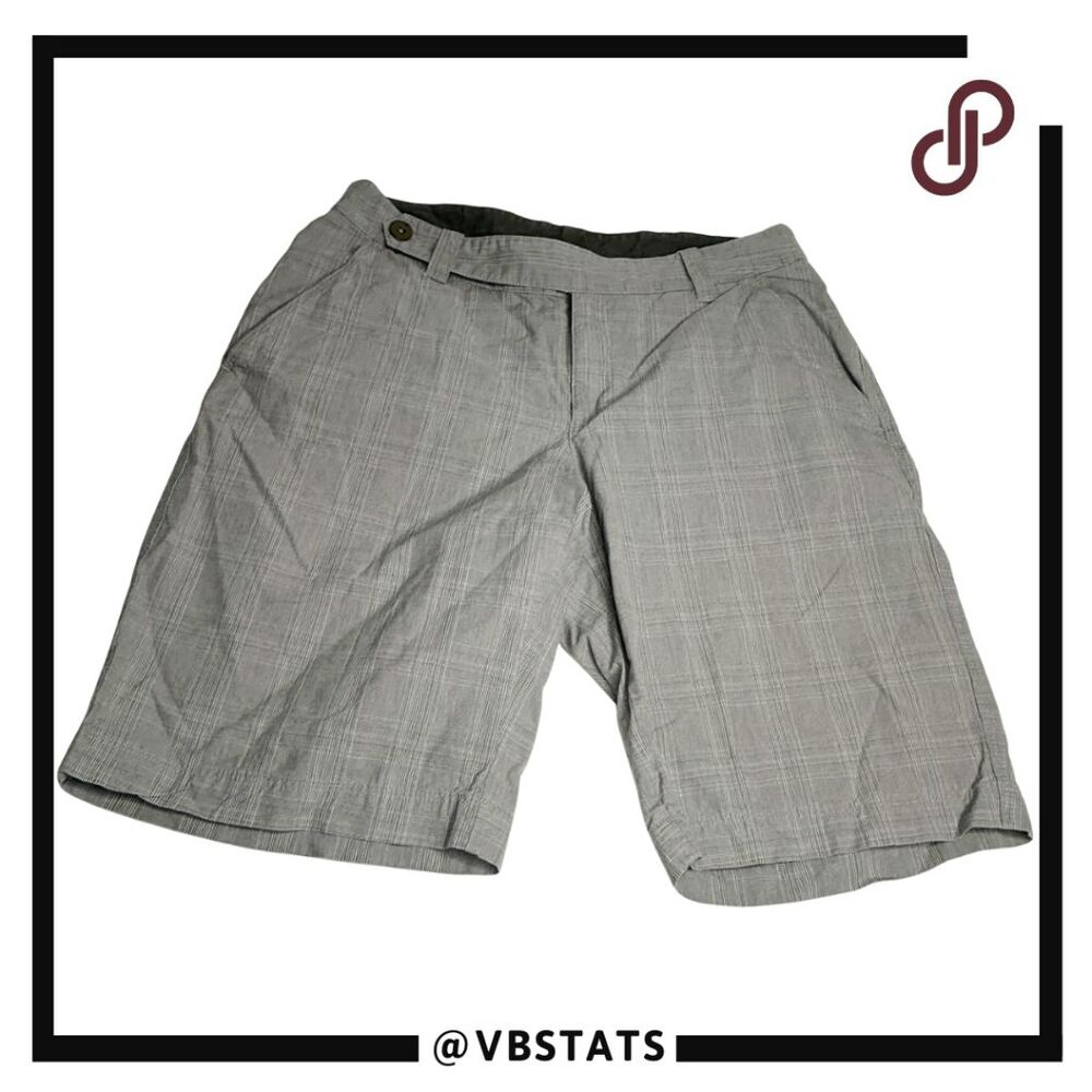 The North Face Women's Plaid Mendocino Bermuda Golf Hiking Shorts Gray Size‎ 10